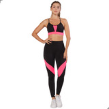 Conjunto Academia Em Suplex Top E Legging Levanta Bumbum