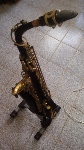 Sax Alto Preto Eb Custom Sax Mi Com Case Boquilha Yamaha