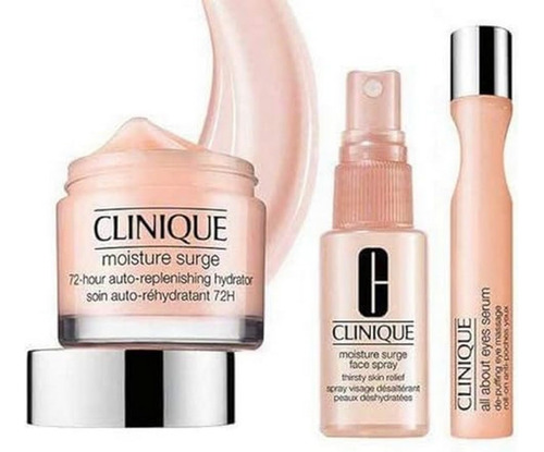 Set Hidratante Skincare Clinique Moisture Surge 72 H, 3 Piez