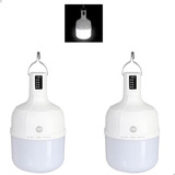 2 Lampadas Led Recarregavel Portatil Camping Emergencia 38w