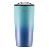 Termo Mug Acero Inoxidable 350ml Bicolor Azul