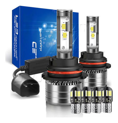 Kit Faros Luz Led 9006 9007 14000lm Para Dodge Haz Alta/baja