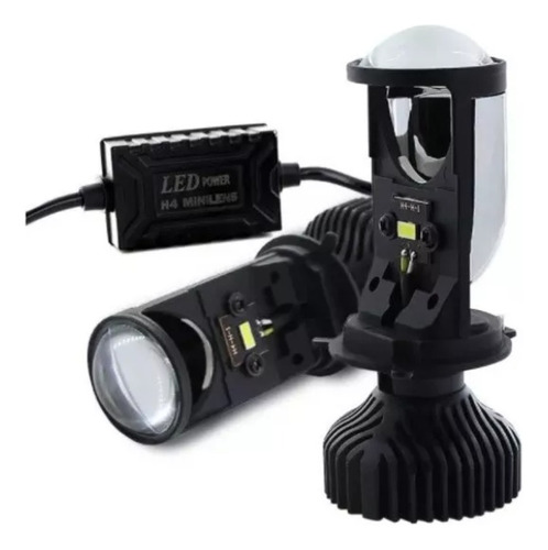 Foco Tipo Lupa Led Auto Moto 8000lm H4 Faro Y4 1pz