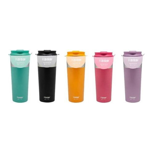  Mug Vaso Metálico 450ml Colores Keep