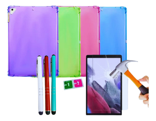 Capa Case + Película + Caneta P/ Tablet Galaxy Tab A7 Lite 