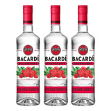 Bacardí, Tripack Ron Bacardí Raspberry De 750 Ml Cada Uno,