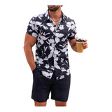 Conjunto Dos Piezas Short, Casual, Fresco Para Playa Hombre