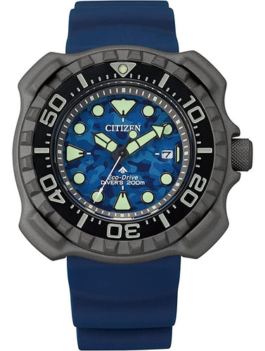 Citizen Promaster Diver Super Titanium Bn0227-09l Color De La Correa Azul Color Del Bisel Azul Color Del Fondo Azul