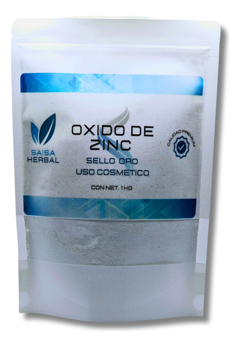 Oxido De Zinc Sello De Oro (uso Cosmetico Y Personal) 1 Kg.