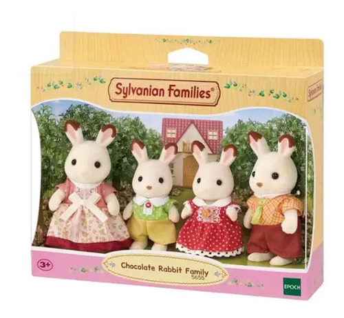 Brinquedo Sylvanian Families Família Dos Coelhos Chocolate