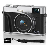 4k Digital Camera For Photography, Autofocus 4k Camera With 