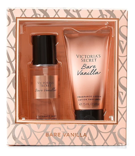 Set Victoria Secret Bare Vanilla 75 ml Splash Y Loción 