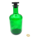 Frasco Farmacia Antiguo Verde Con Tapon (mod3)