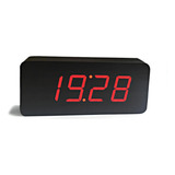 Reloj Despertador Extra Grande Led Digital (fecha/temp)  Color Negro