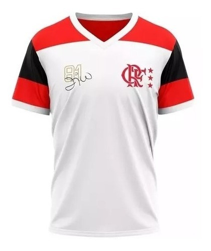 Camisa Blusa Flamengo Comemorativa 1981 Zico Escudo Bordado