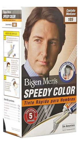 Tinte Bigen Men's Speedy Color Cabello · Castaño Medio S105