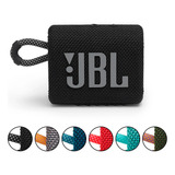 Caixa Som Portatil Jbl Go3 Bluetooth À Prova D'água Preto