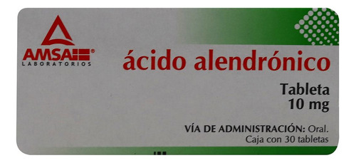 Ácido Alendrónico (amsa) Caja C/30 Tabletas De 10 Mg C/u