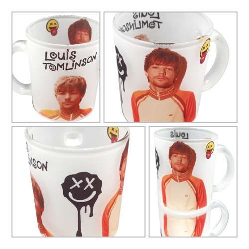 Taza Louis Tomlinson Empavonada Semi Traslucida