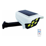 Foco Solar Tipo Cámara Sensor De Movimiento + Control Remoto