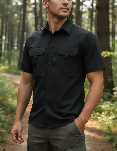 Camisa Táctica Hombre Impermeable Outdoor Upf 50+ De Secad | Envío gratis