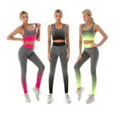 Traje De Ejercicio Para Mujeres Gym Yoga Pants Lifting Glúte