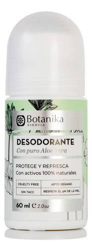 Desodorante 100% Natural Botanika Roll On Aloe Vera Vegano