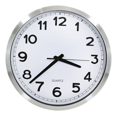 Reloj De Pared 30cm Blanco