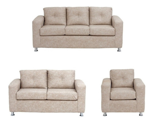 Living George 321 Cuero Auris Beige / Muebles América