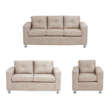 Living George 321 Cuero Auris Beige / Muebles América