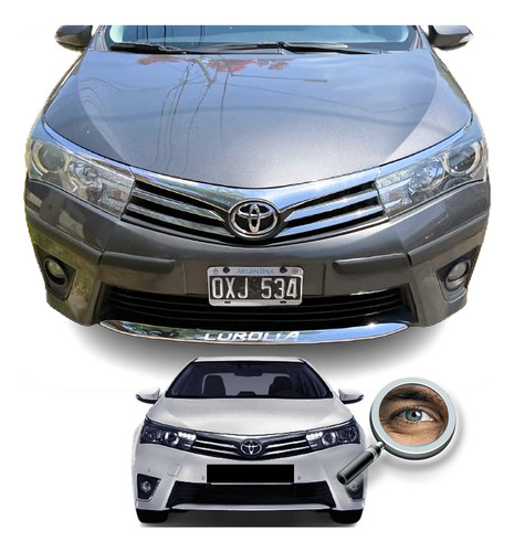 Corolla 2014 2016 Moldura Parrilla Inferior Tuningchrome