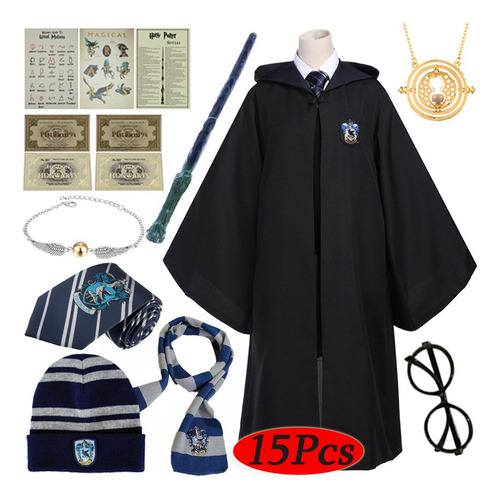 Capa Disfraz Kit Cos Hermione, Harry's Magic Varita