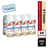 Ensure Plus Liquido Sabor Vainilla 220 Ml Pack X 24 Unidades