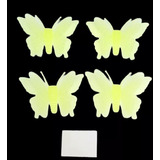 Pack 12 Pegatina Mariposas 3d Brillan En  Oscuridad Pieza  G