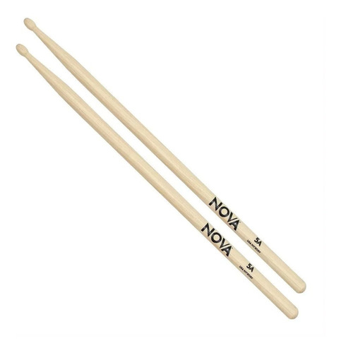 Baqueta Nova By Vic Firth 5a Hickory Ponta Madeira Par