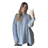 Sueter Saquito Sweater Buzo Mujer Amplio Poleron Cardigan B6