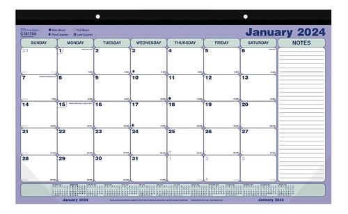 Brownline Calendario Mensual De Escritorio 2024, 12 Meses, E