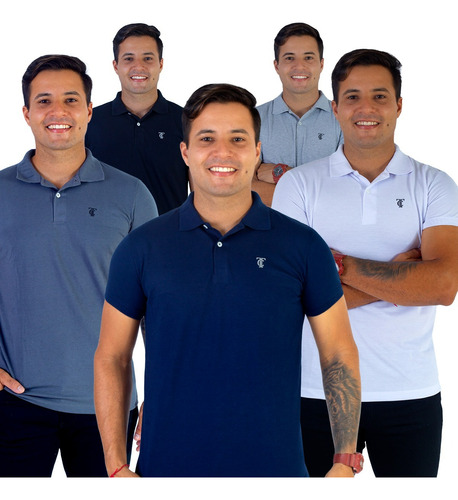 Kit 5 Camiseta Polo Masculina* Pronta Entre* Atacado Revenda