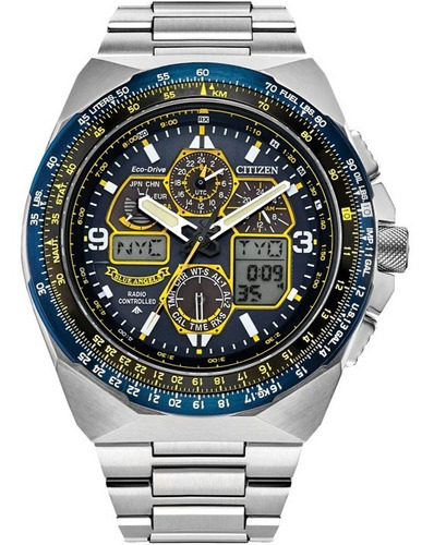 Reloj Citizen 61612 Jy8128-56l Hombre Promaster Skyhawk Color Del Fondo Azul 61612