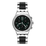 Reloj Swatch Made In Black De Acero Ycs118g