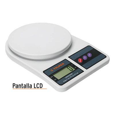 Báscula Digital Para Cocina, 5kg Truper BASE-5EP Capacidad máxima 5 kg | MercadoLibre