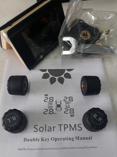 Sensor Presion Neumaticos Tpms Con C/pantalla Carga Solar 