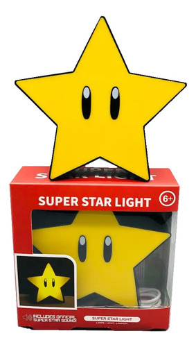 Lámpara De Estrella Mario Bros - Modelo Super Star