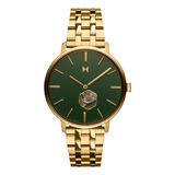 Mvmt Legacy Slim - Reloj Automatico Para Hombre, Verde Esmer