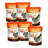 Kit 6 Ração Calopsita Gold Mix 500gr - Reino Das Aves