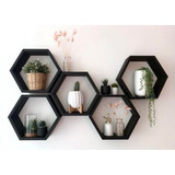 Repisas Hexagonales Flotantes Minimalistas