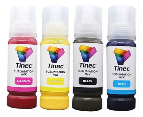 Tinta Para Sublimacion 62.5ml Cmyk Ecofit Original Tinec