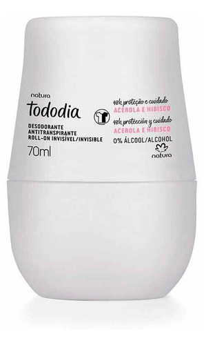 Desodorante Antit. Roll-on Acerola E Hibisco Natura Tododia 