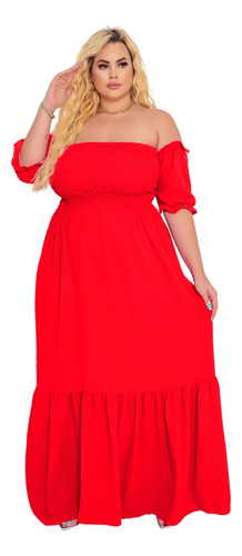 Vestido Feminino Branco Festa Plus Size Ano Novo Reveillon