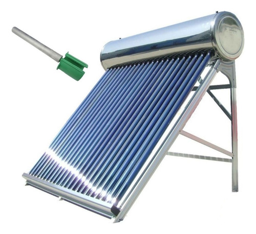 Termotanque Solar 80 Lts Acero Inoxidable Magnesio 8 Tubos